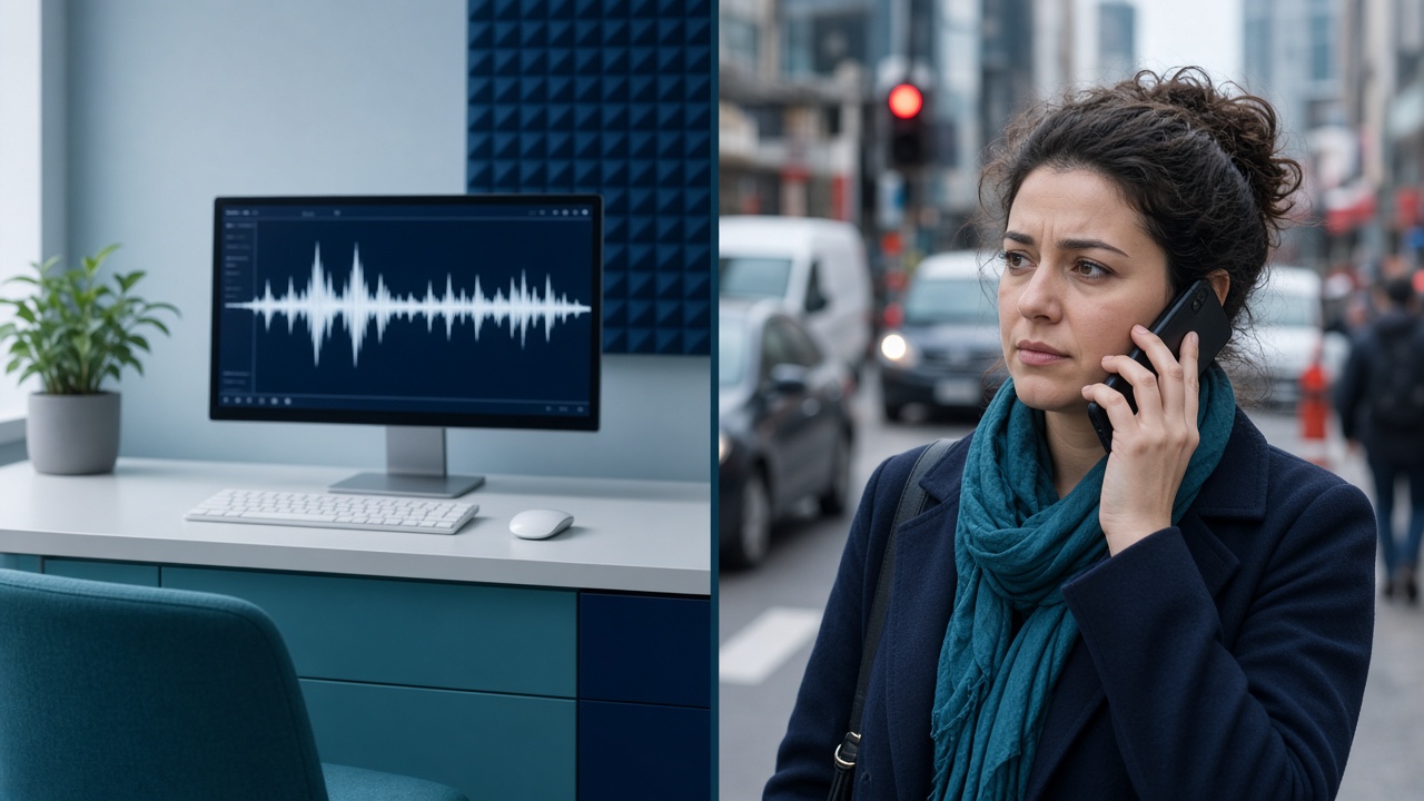 Lab vs real-world AI speech recognition on phone calls AI speech recognition accuracy gap between quiet lab audio and noisy real-world phone calls