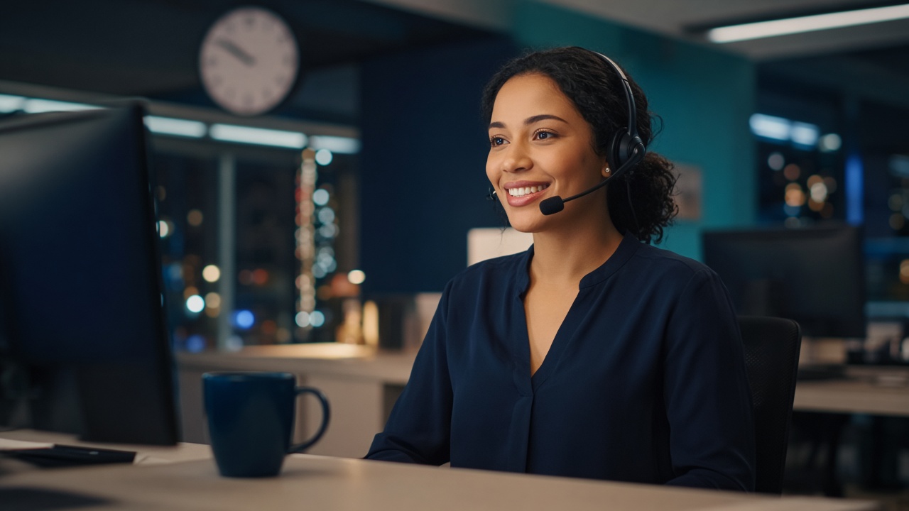 24/7 live human receptionist answering calls overnight