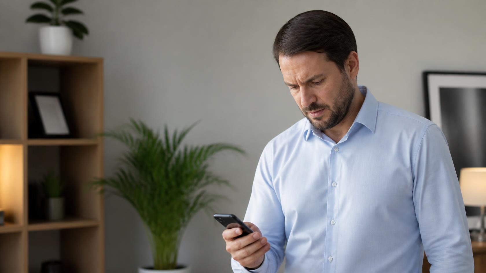 Frustrated caller hanging up missed phone opportunity