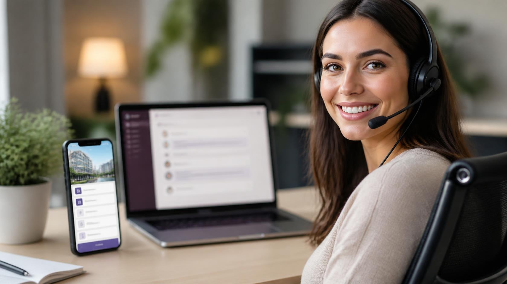 Live agent working alongside property portals and AI tools
